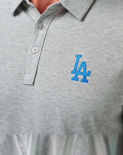 Los Angeles Dodgers The Zinna Polo Heather Grey | Travis Mathew