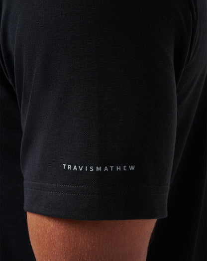 New York Mets Playoff Pitch Polo Black | Travis Mathew