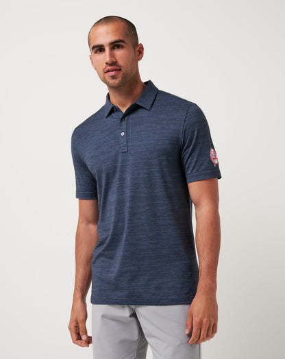 New York Yankees The Heater Polo Vintage Indigo/Black | Travis Mathew