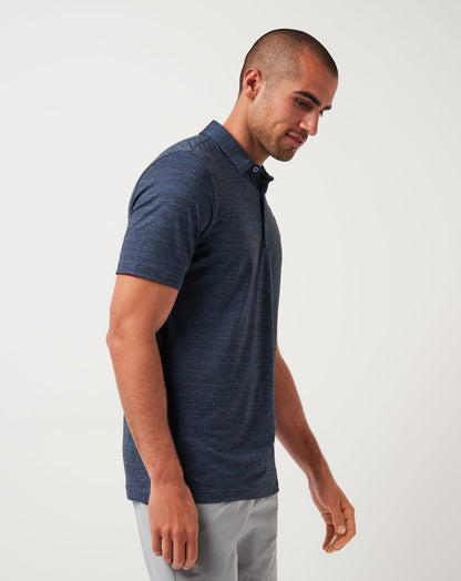 New York Yankees The Heater Polo Vintage Indigo/Black | Travis Mathew