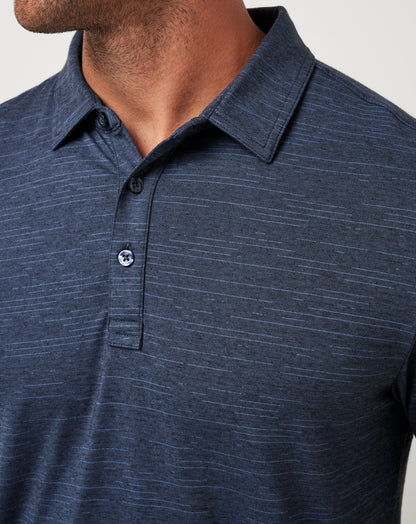 New York Yankees The Heater Polo Vintage Indigo/Black | Travis Mathew