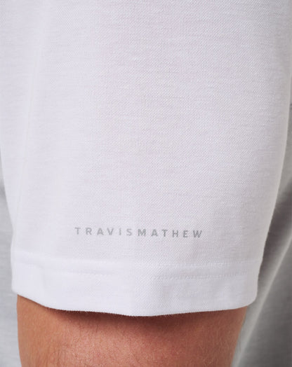 Iowa Drop Back Polo White/Heather Grey | Travis Mathew