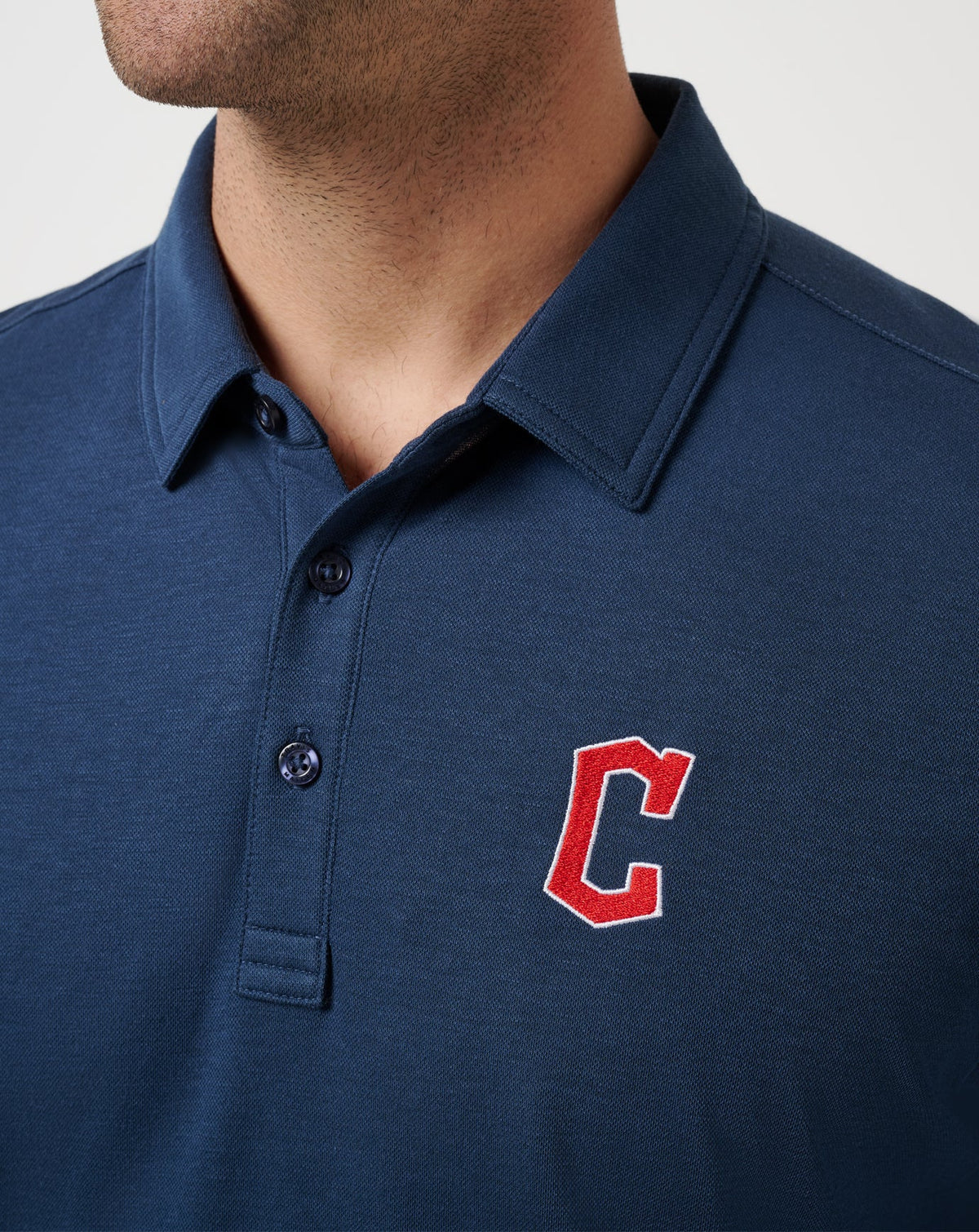 Cleveland Guardians Playoff Pitch Polo Navy | Travis Mathew