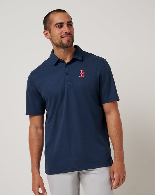 Boston Red Sox Playoff Pitch Polo Navy | Travis Mathew