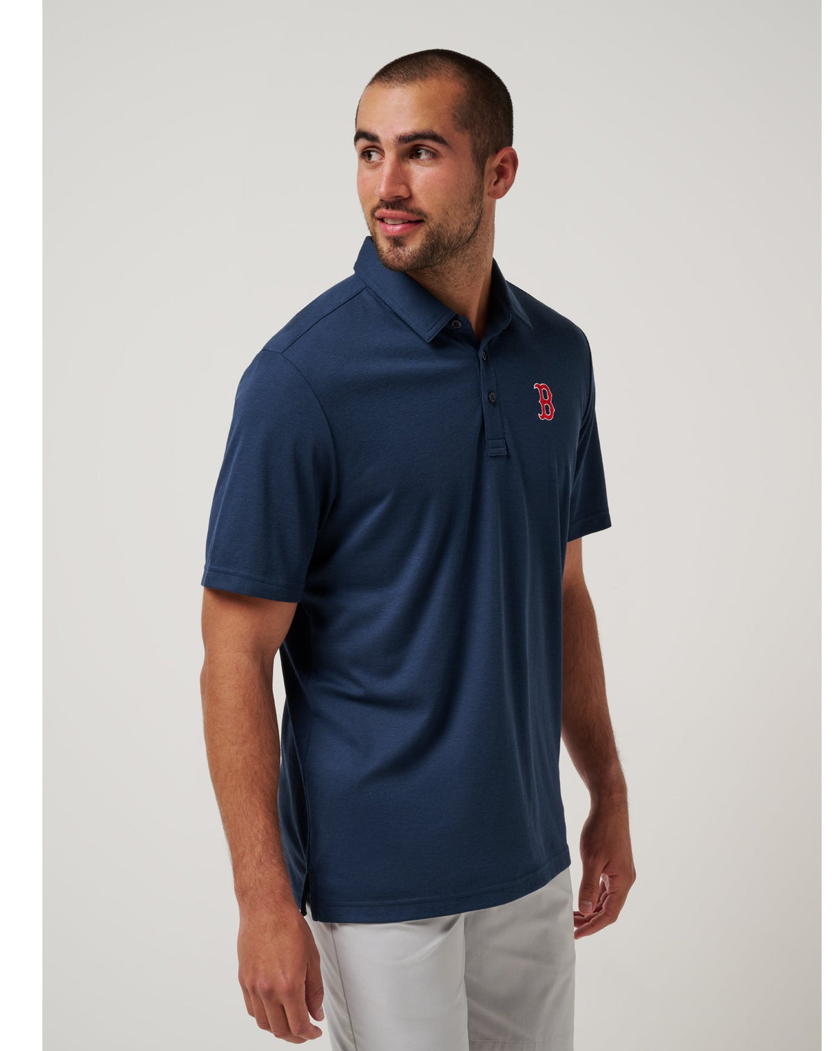 Boston Red Sox Playoff Pitch Polo Navy | Travis Mathew