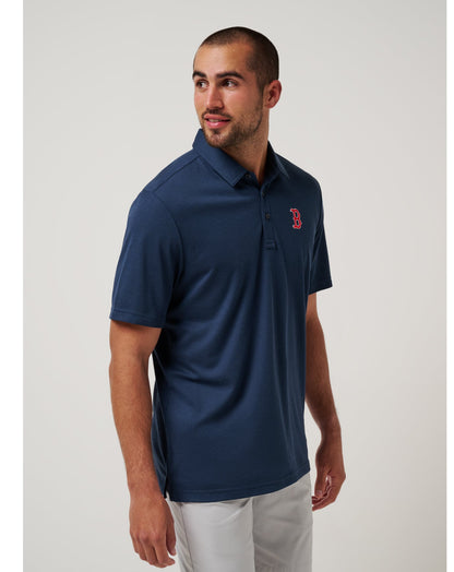 Boston Red Sox Playoff Pitch Polo Navy | Travis Mathew