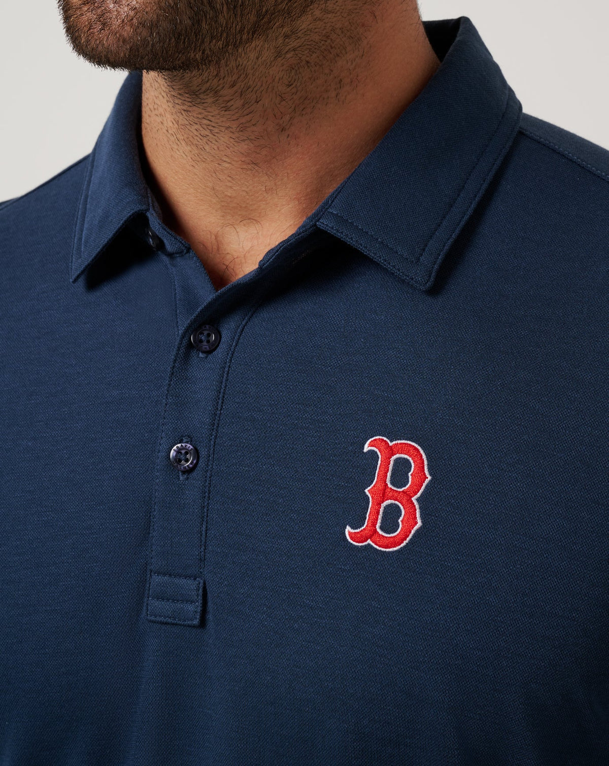 Boston Red Sox Playoff Pitch Polo Navy | Travis Mathew