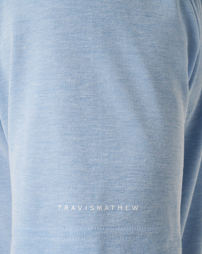 Texas Rangers Playoff Pitch Polo Heather Blue | Travis Mathew