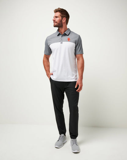 USC The Rudds 2.0 Polo Heather Quiet Shade/White | Travis Mathew