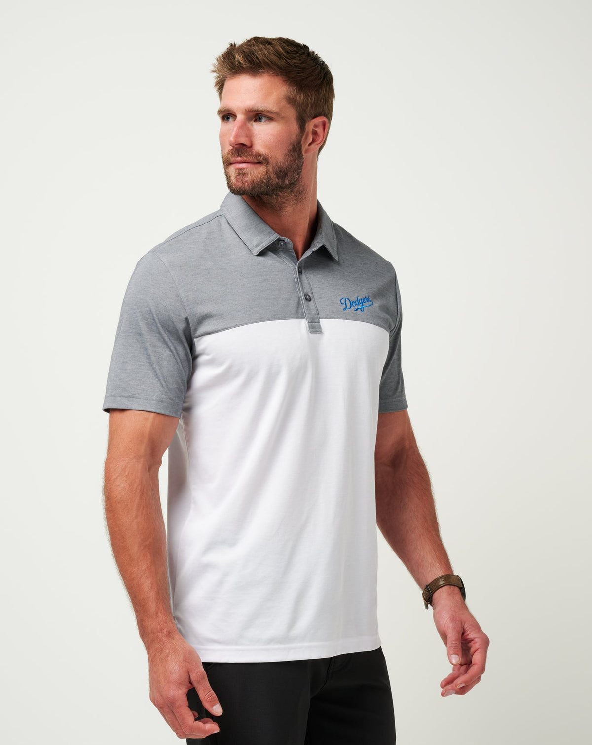 Los Angeles Dodgers The Rudds 2.0 Polo Heather Quiet Shade/White | Travis Mathew