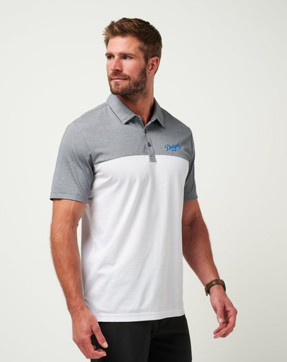 Los Angeles Dodgers The Rudds 2.0 Polo Heather Quiet Shade/White | Travis Mathew