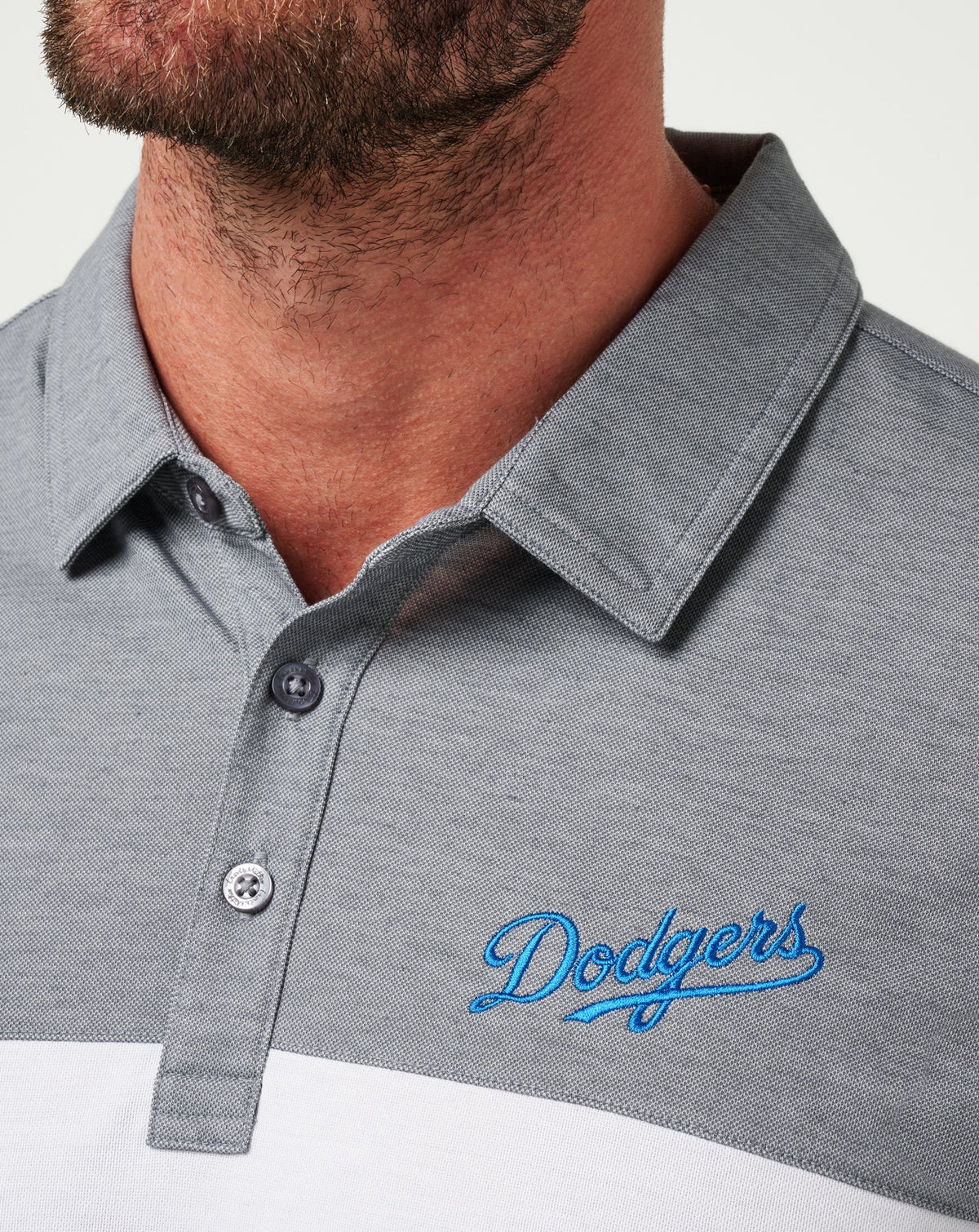 Los Angeles Dodgers The Rudds 2.0 Polo Heather Quiet Shade/White | Travis Mathew