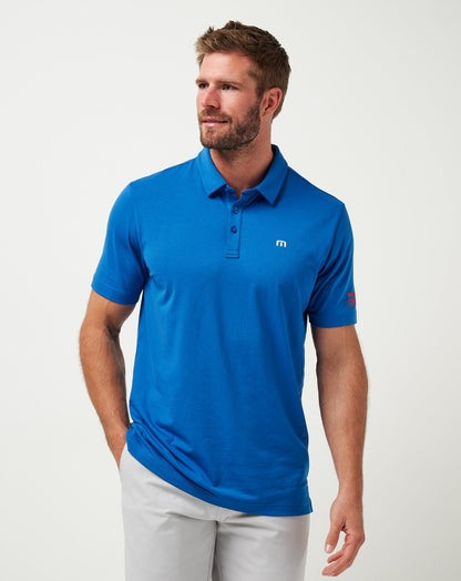 Chicago Cubs Club Rules Polo Classic Blue | Travis Mathew