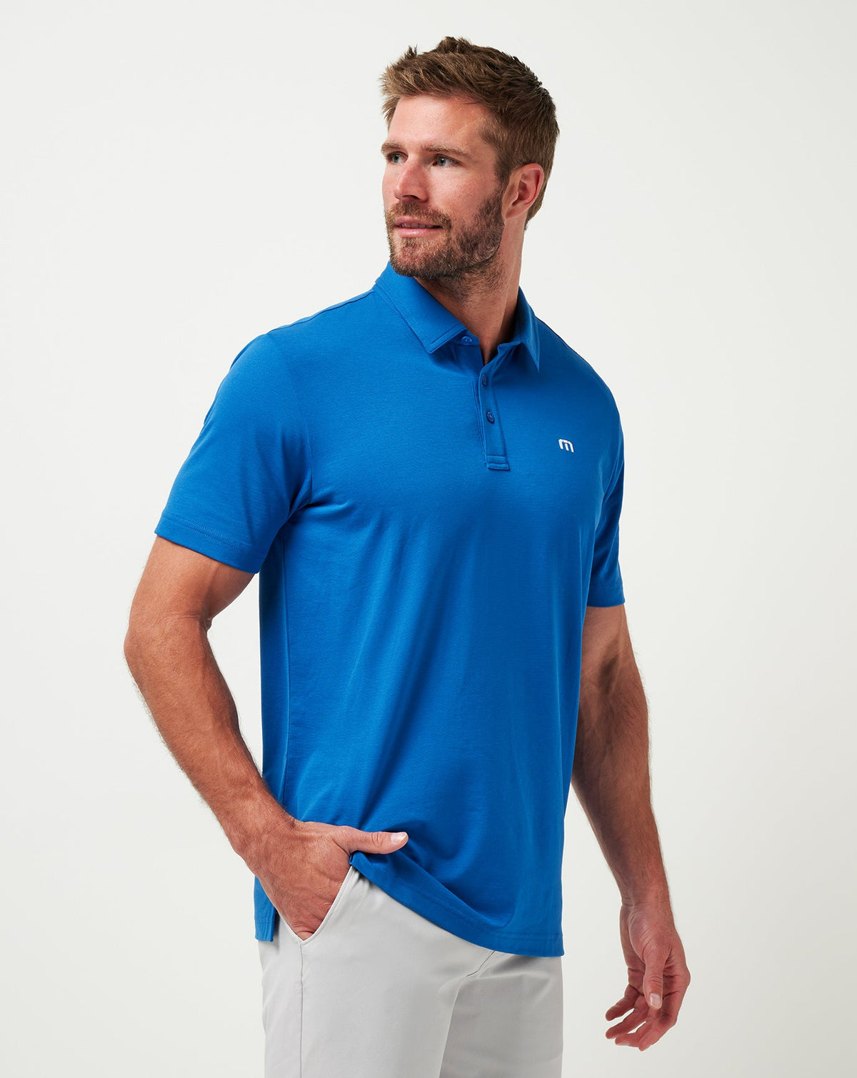 Chicago Cubs Club Rules Polo Classic Blue | Travis Mathew