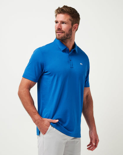 Chicago Cubs Club Rules Polo Classic Blue | Travis Mathew