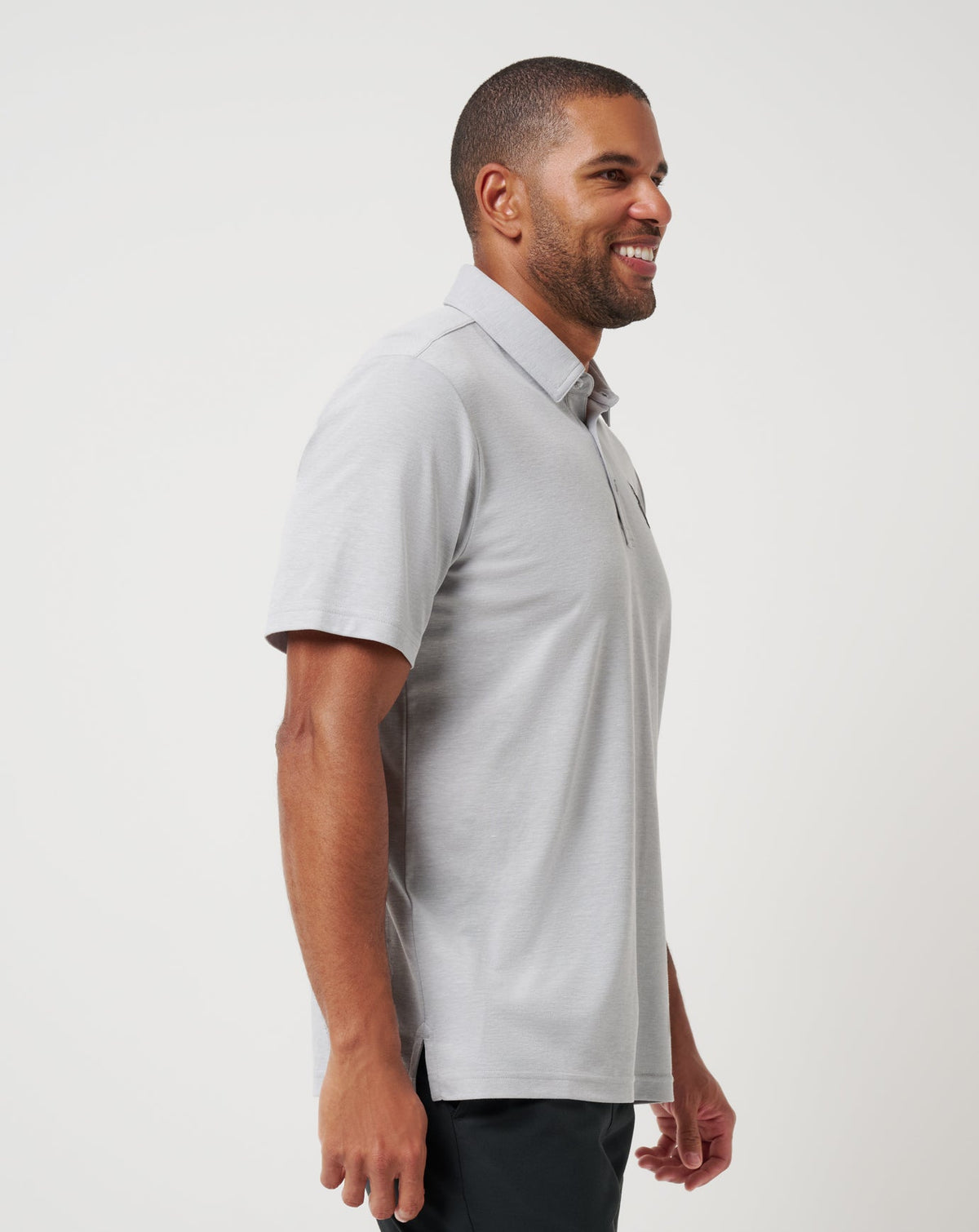 San Francisco Giants Playoff Pitch Polo Heather Grey | Travis Mathew