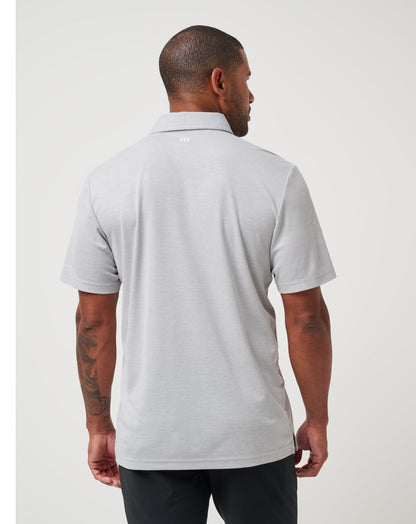 San Francisco Giants Playoff Pitch Polo Heather Grey | Travis Mathew