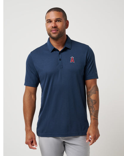 Los Angeles Angels Playoff Pitch Polo Navy | Travis Mathew