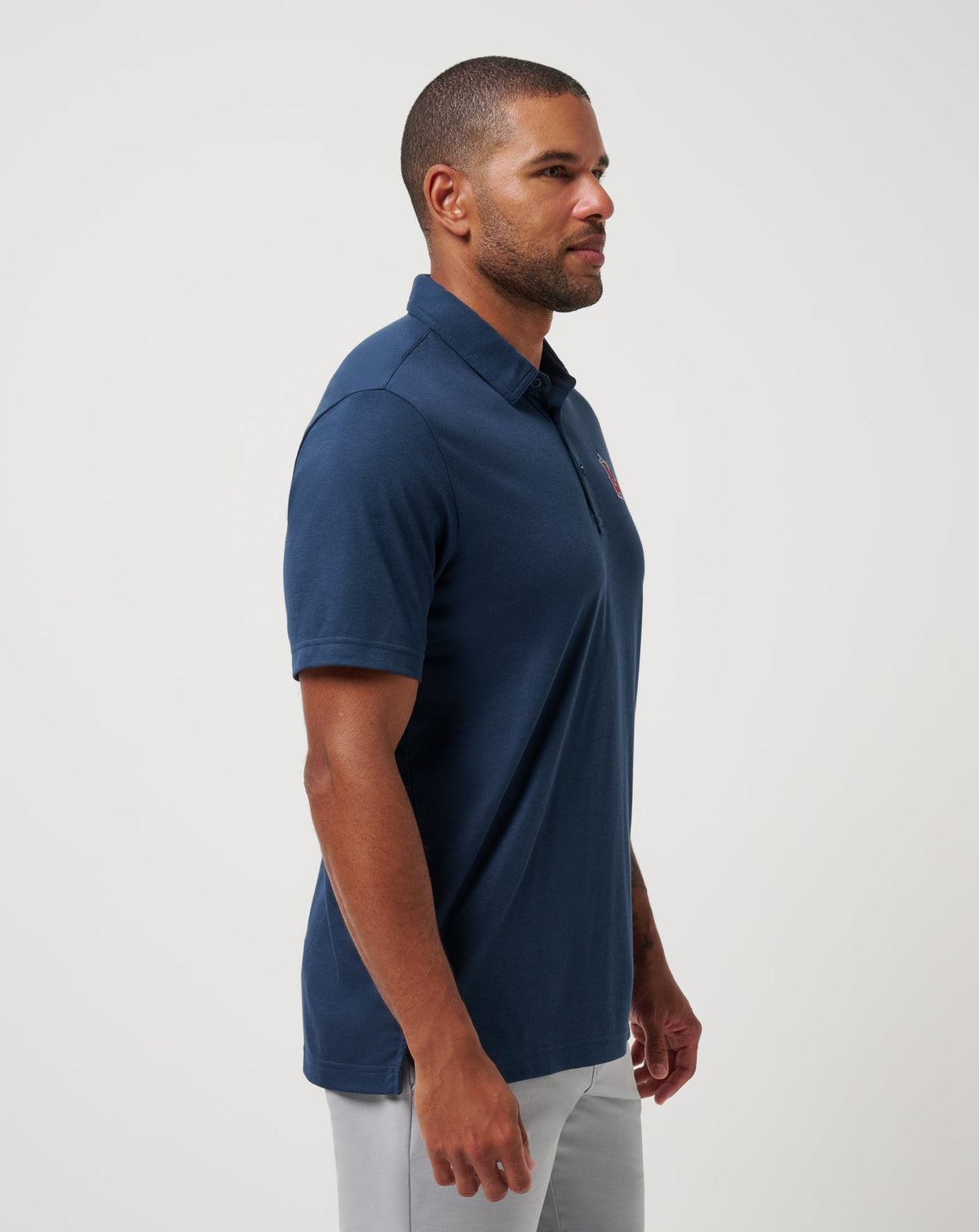 Los Angeles Angels Playoff Pitch Polo Navy | Travis Mathew