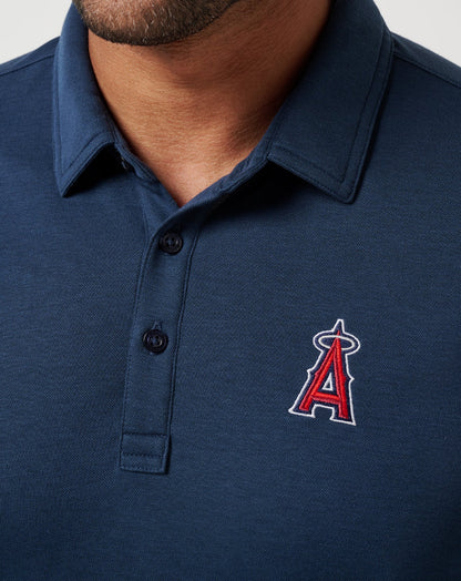 Los Angeles Angels Playoff Pitch Polo Navy | Travis Mathew