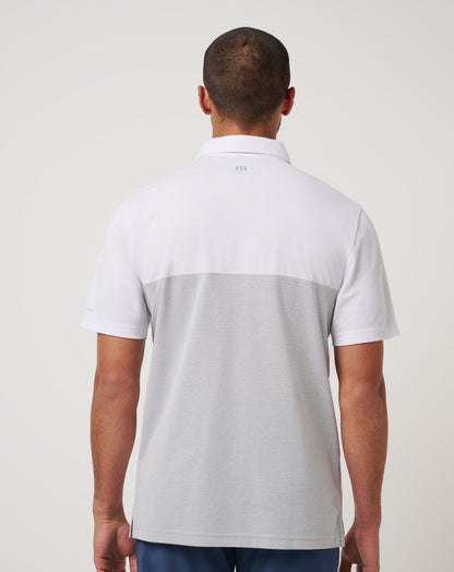 Chicago Cubs Home Run Leader Polo White/Heather Grey | Travis Mathew