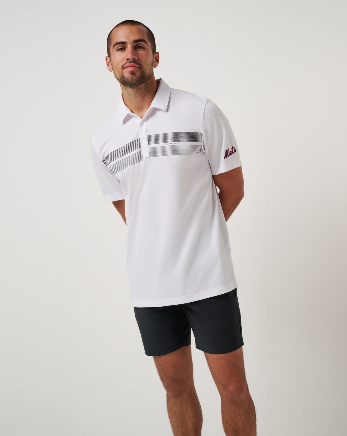 New York Mets Top Recruit Polo White | Travis Mathew
