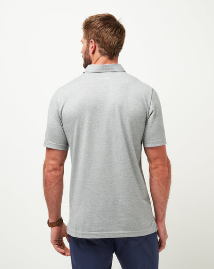 Chicago Cubs The Zinna Polo Heather Grey | Travis Mathew