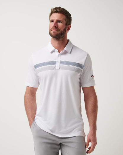 Toronto Blue Jays Top Recruit Polo White | Travis Mathew