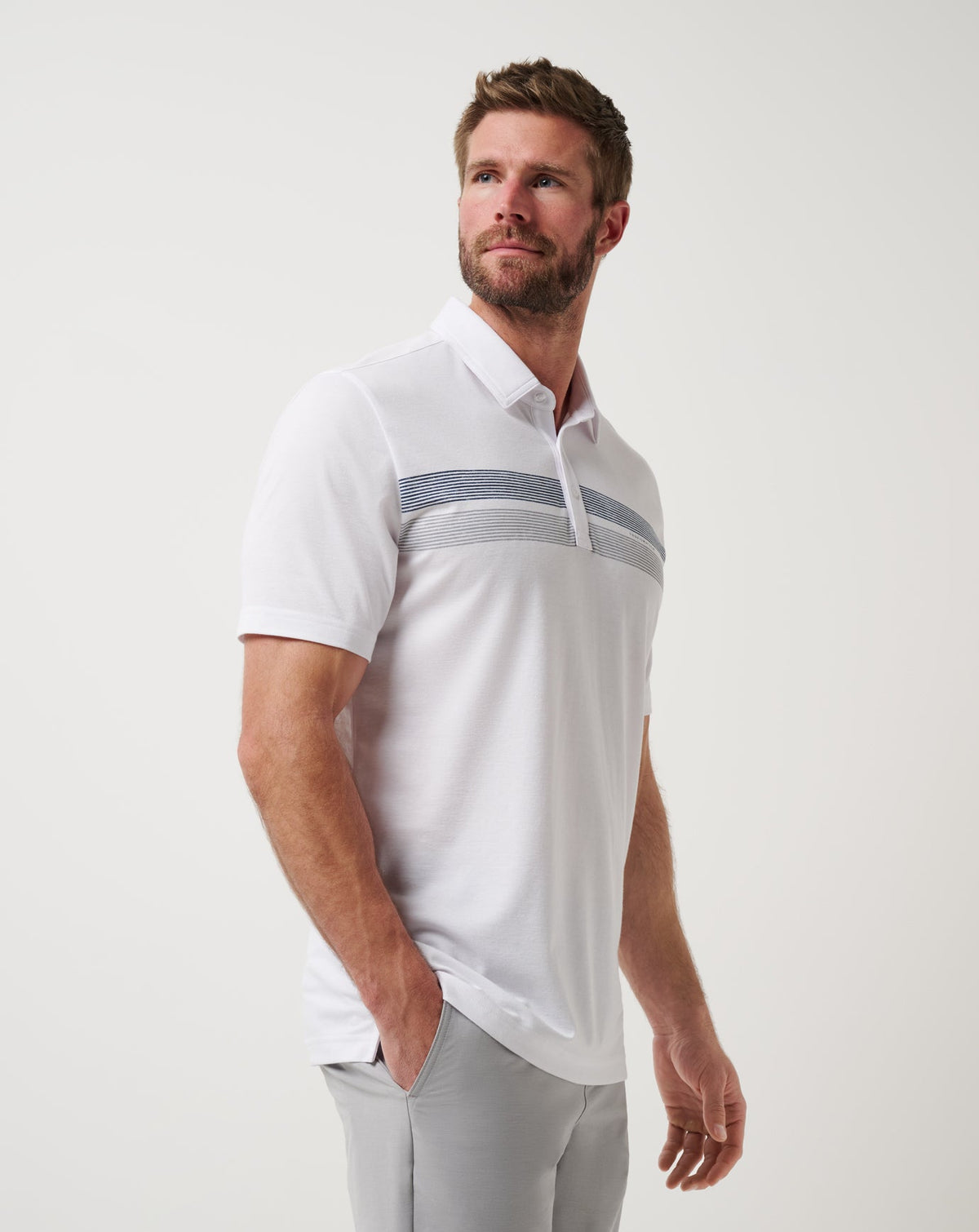 Toronto Blue Jays Top Recruit Polo White | Travis Mathew