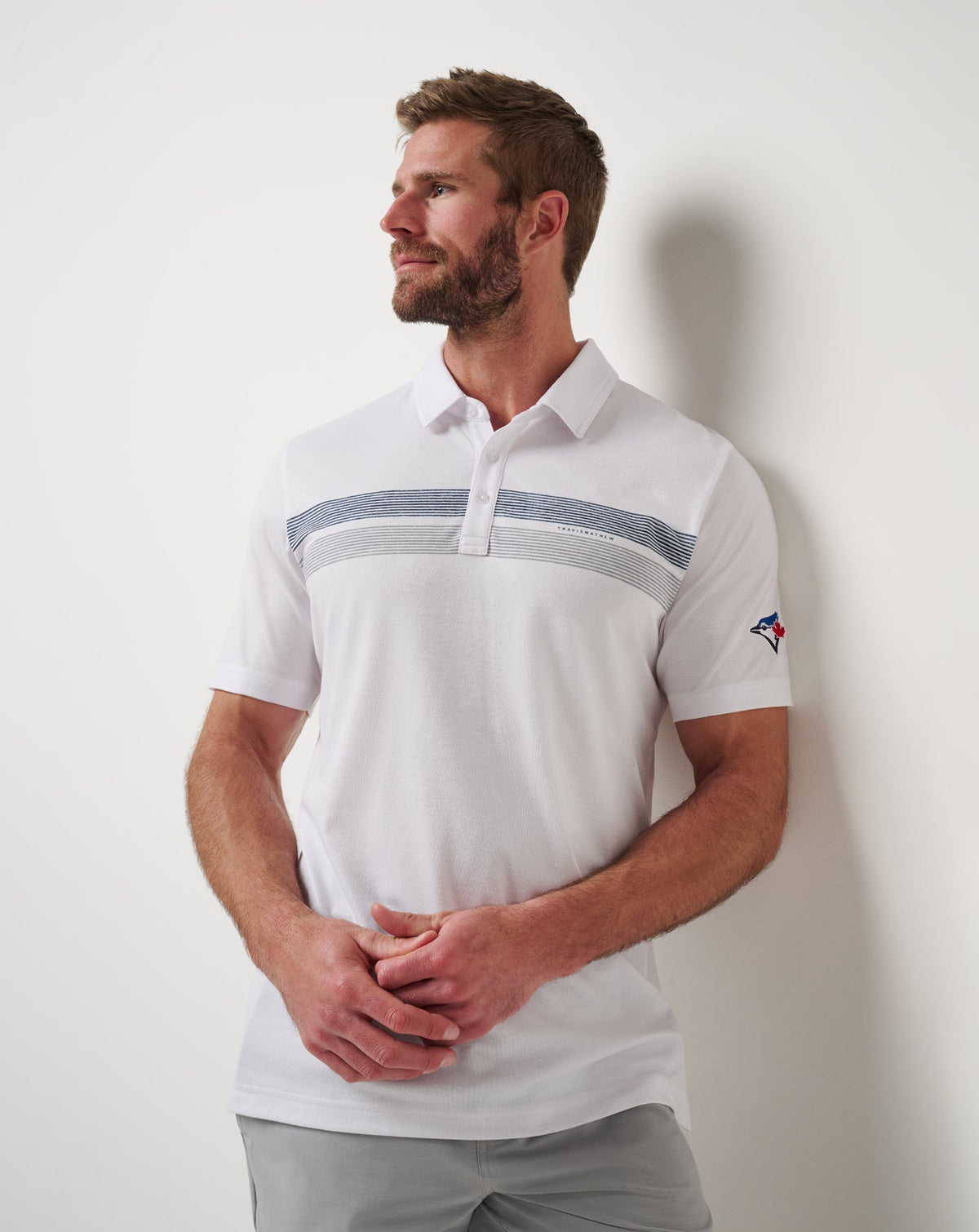 Toronto Blue Jays Top Recruit Polo White | Travis Mathew