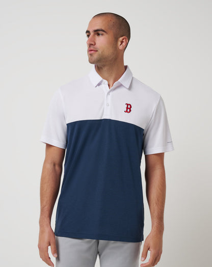 Boston Red Sox Home Run Leader Polo White/Navy | Travis Mathew