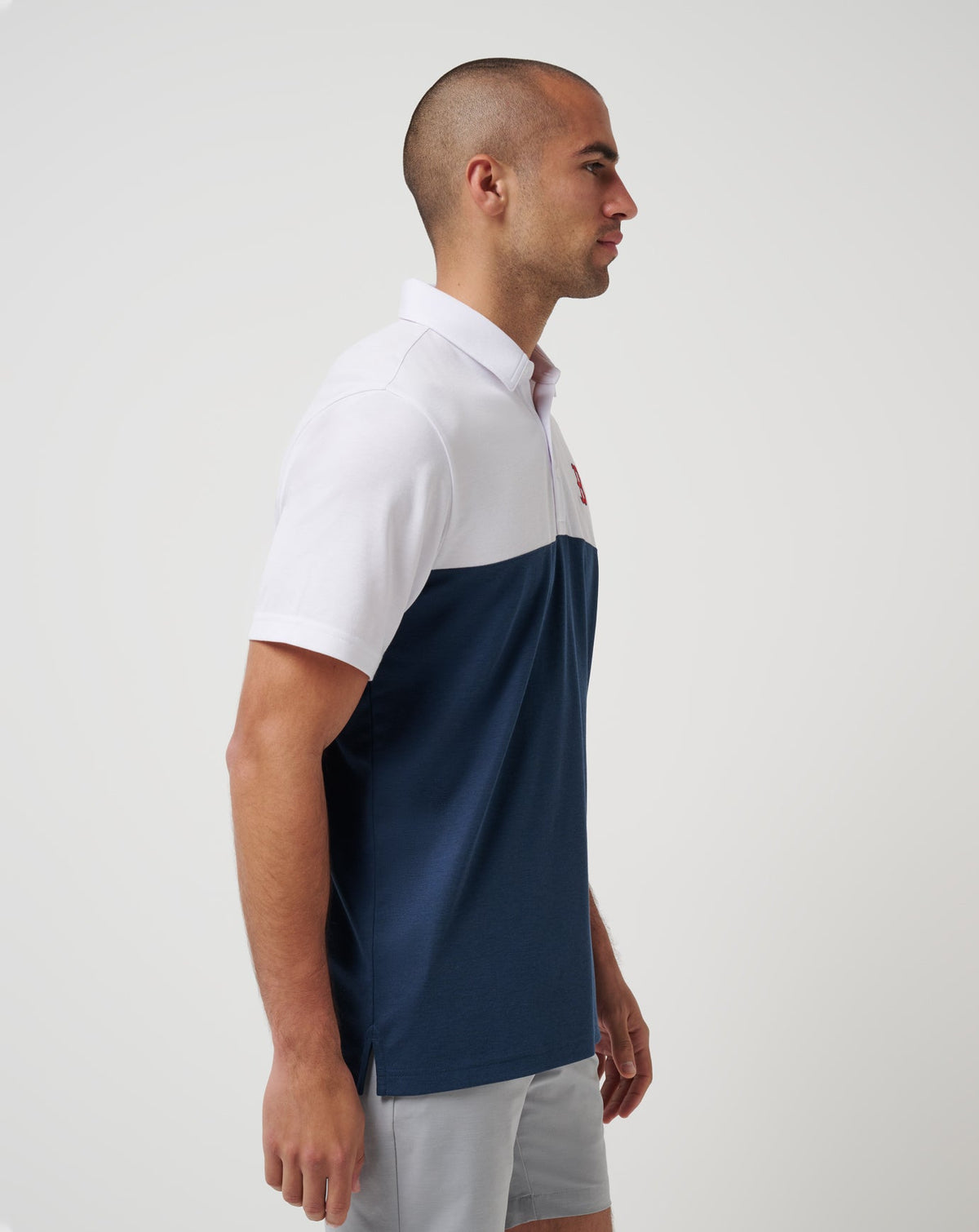 Boston Red Sox Home Run Leader Polo White/Navy | Travis Mathew