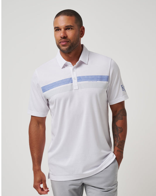Kansas City Royals Top Recruit Polo White | Travis Mathew