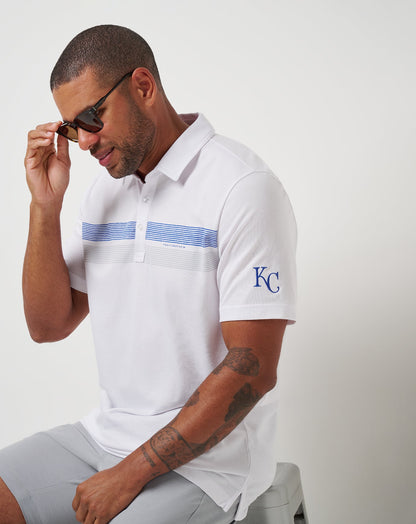 Kansas City Royals Top Recruit Polo White | Travis Mathew