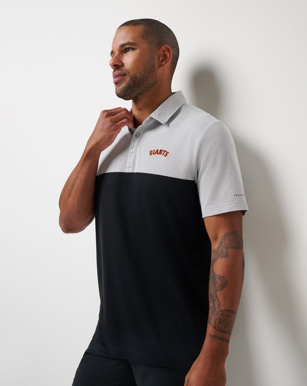 San Francisco Giants Home Run Leader Polo Heather Grey/Black | Travis Mathew