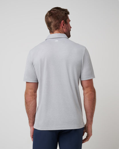 Atlanta Braves Playoff Pitch Polo Heather Grey | Travis Mathew