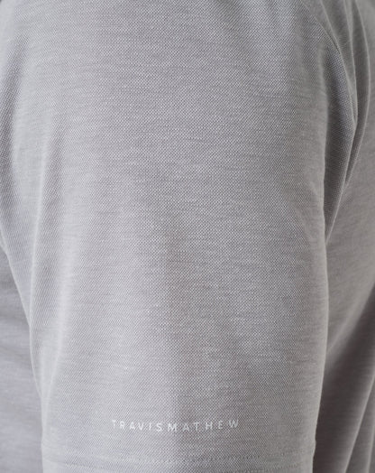 Atlanta Braves Playoff Pitch Polo Heather Grey | Travis Mathew