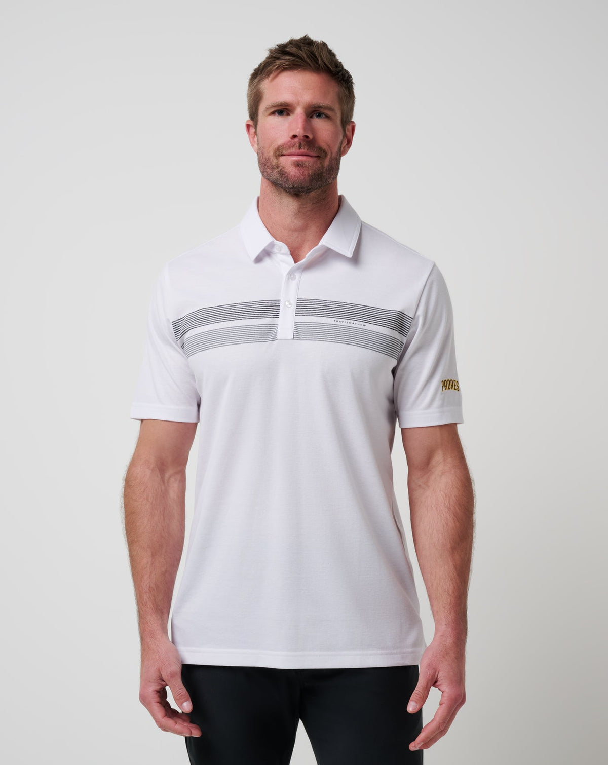 San Diego Padres Top Recruit Polo White | Travis Mathew