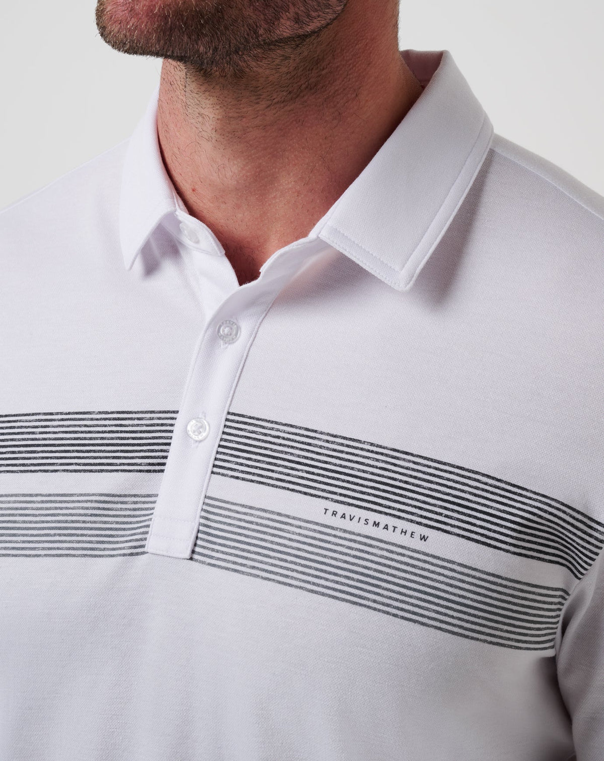 San Diego Padres Top Recruit Polo White | Travis Mathew