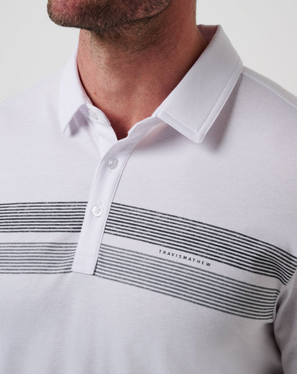 San Diego Padres Top Recruit Polo White | Travis Mathew