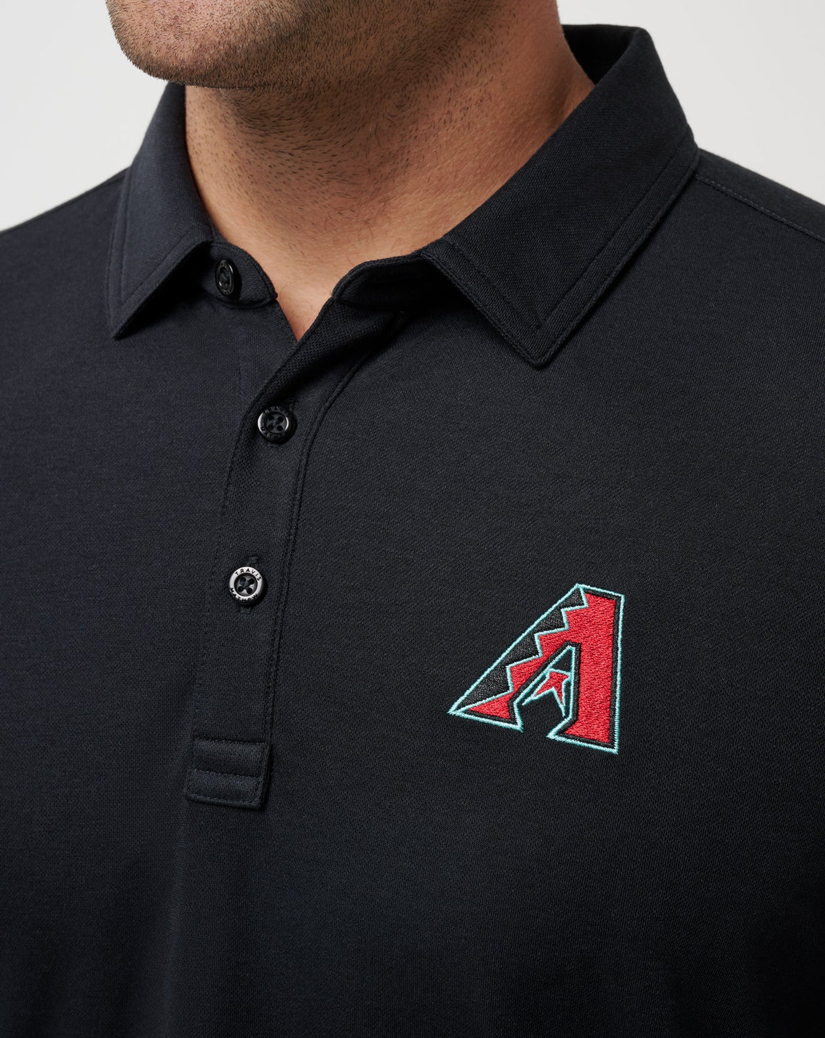 Arizona Diamondbacks Playoff Pitch Polo Black | Travis Mathew