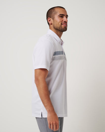 Los Angeles Angels Top Recruit Polo White | Travis Mathew