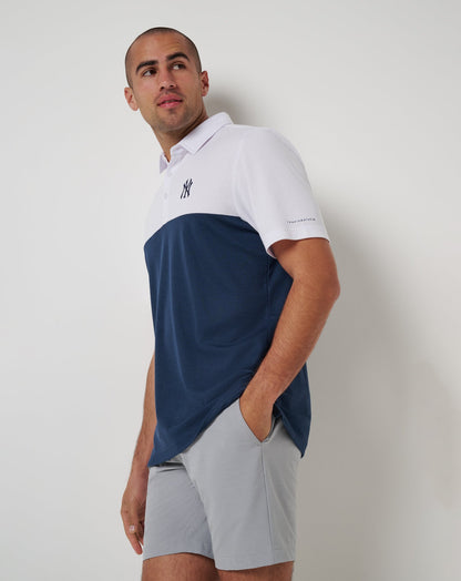 New York Yankees Home Run Leader Polo White/Navy | Travis Mathew