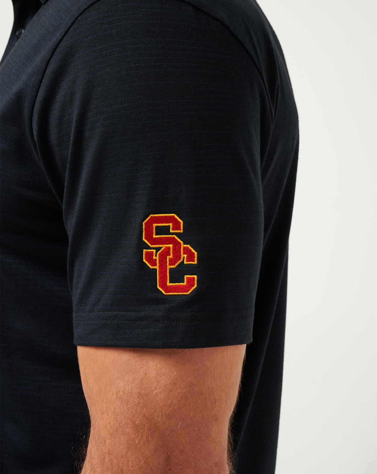 USC The Heater Polo Black | Travis Mathew