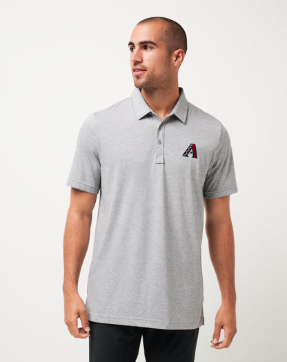Arizona Diamondbacks The Zinna Polo Heather Grey | Travis Mathew