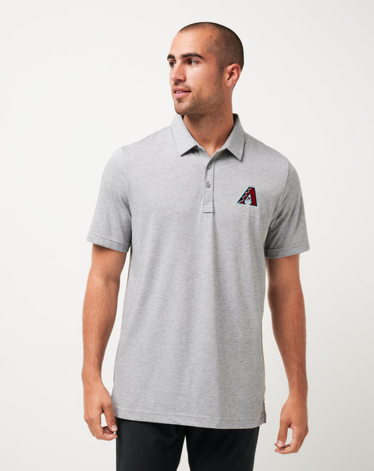 Arizona Diamondbacks The Zinna Polo Heather Grey | Travis Mathew