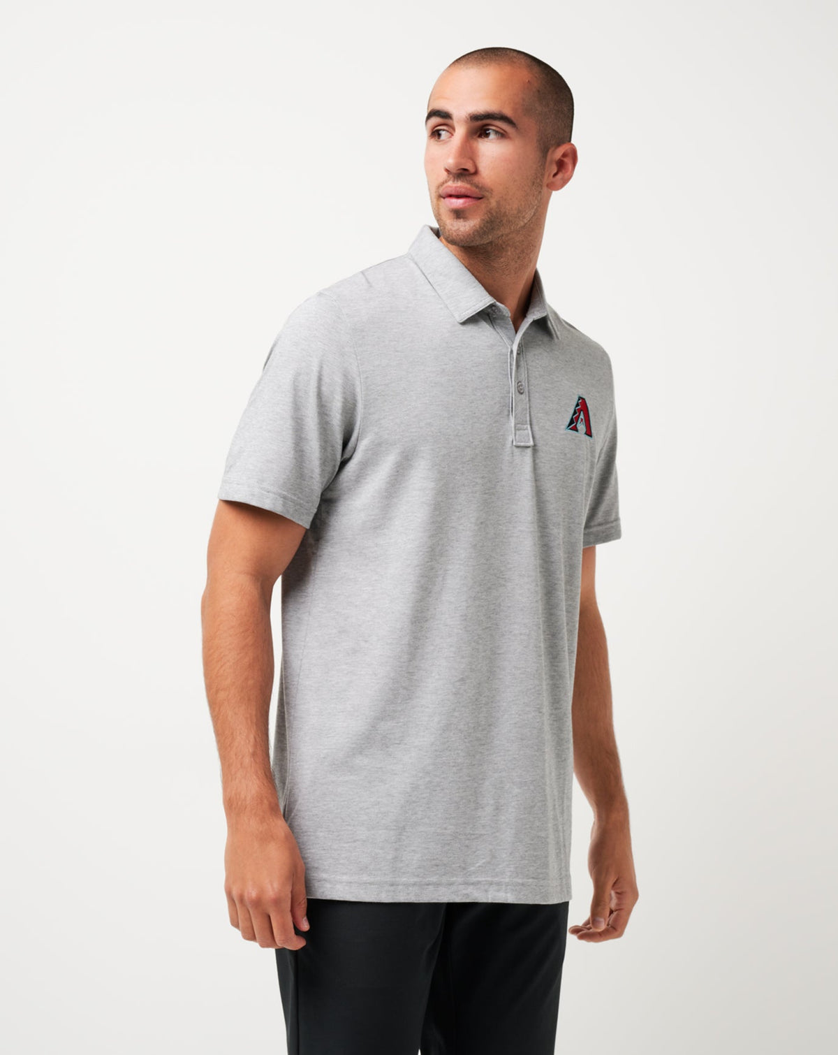 Arizona Diamondbacks The Zinna Polo Heather Grey | Travis Mathew
