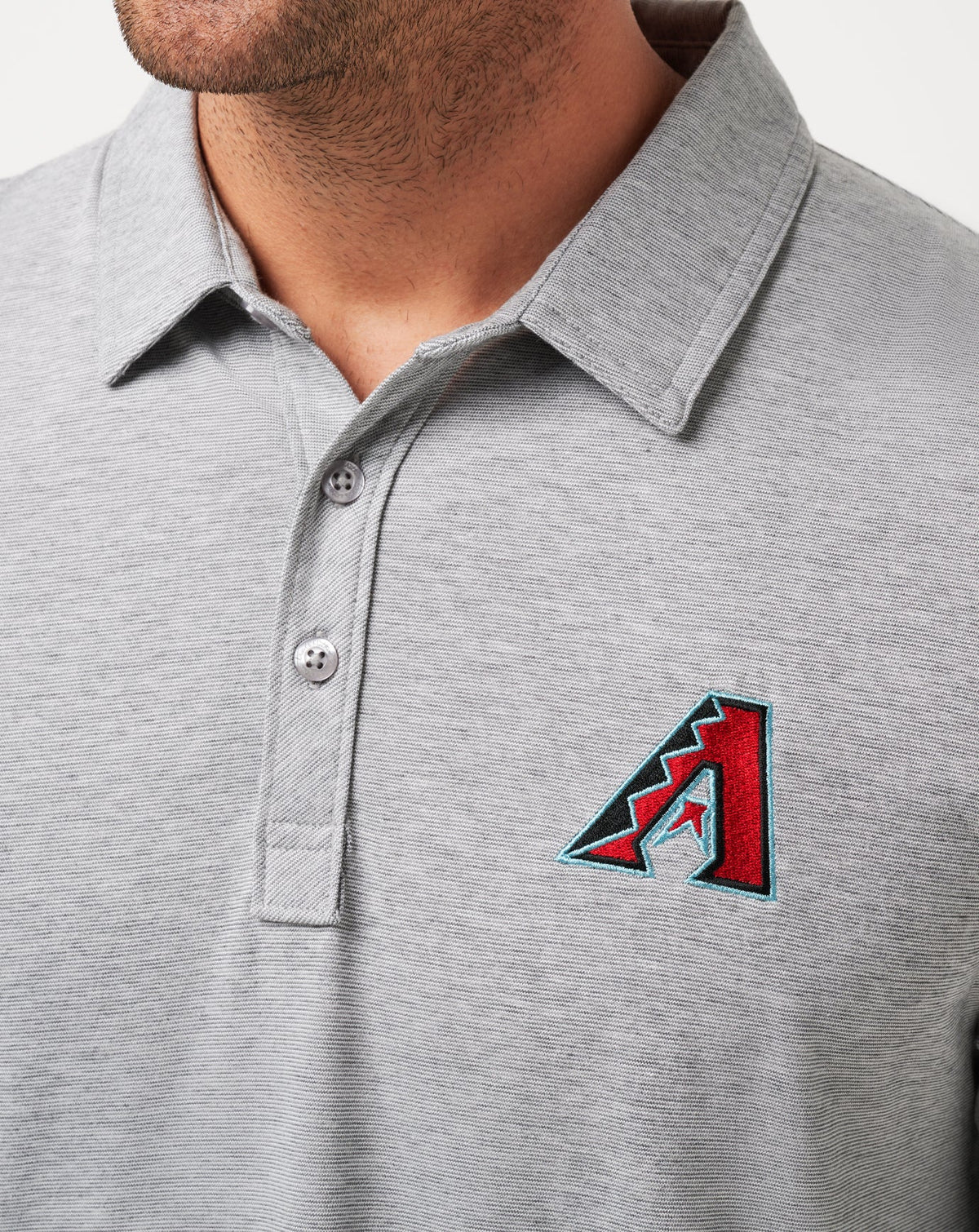 Arizona Diamondbacks The Zinna Polo Heather Grey | Travis Mathew