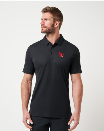 Utah School Pride Polo Black | Travis Mathew