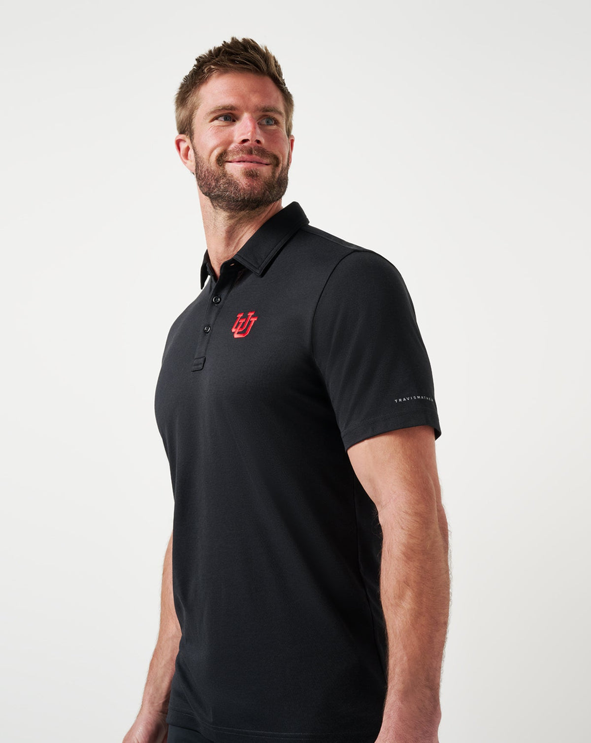 Utah School Pride Polo Black | Travis Mathew